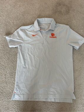 Nike Clemson Performance Short Sleeve Wind Breaker Orange Clemson Players Only